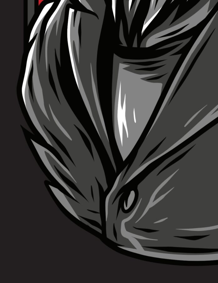 Logo sói đen vector EPS10