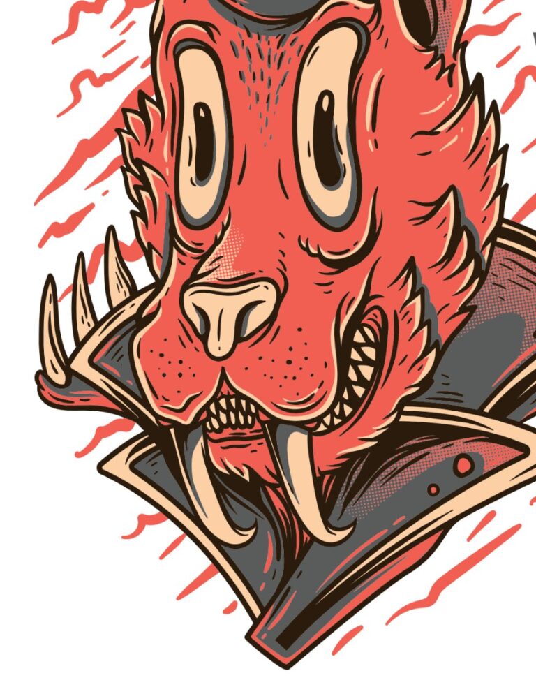 Vector ma sói EPS10