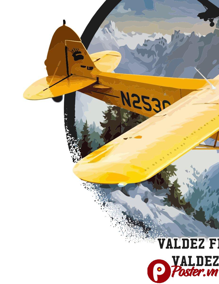 Vector máy bay ALASKA LANE