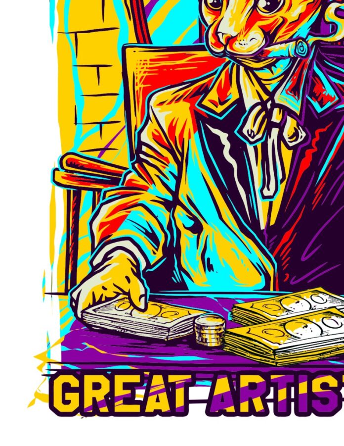 Vector mèo gangster