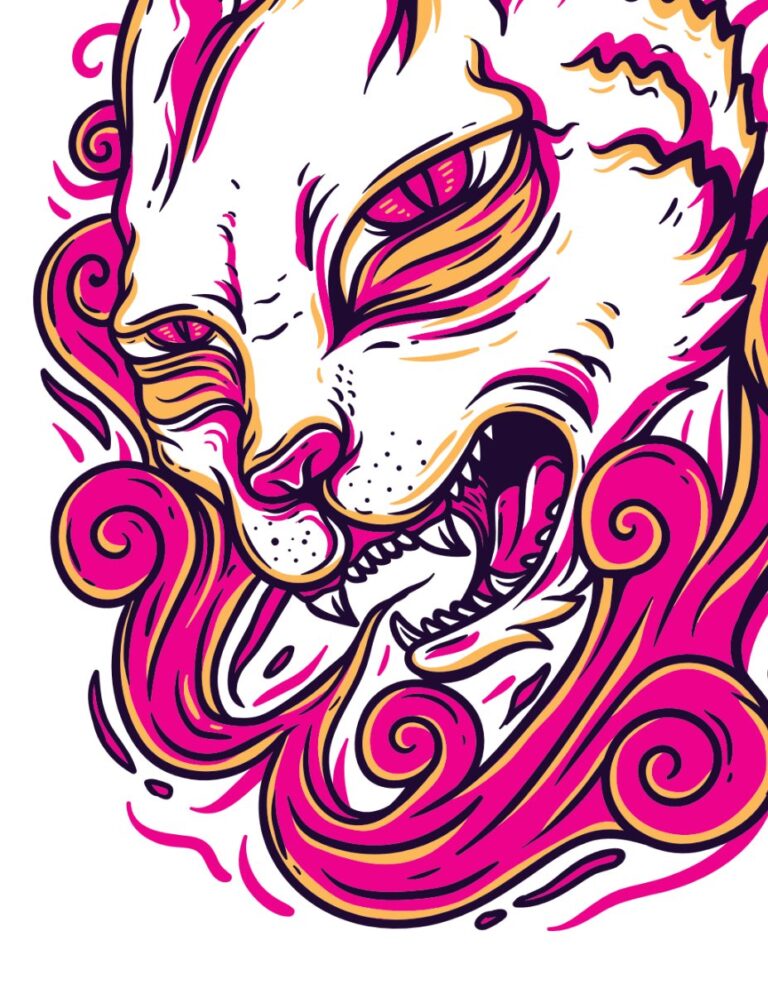 Vector mèo Nhật Bản