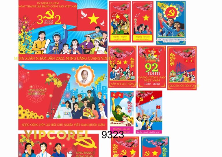 Vector Mừng Đảng Mừng Xuân