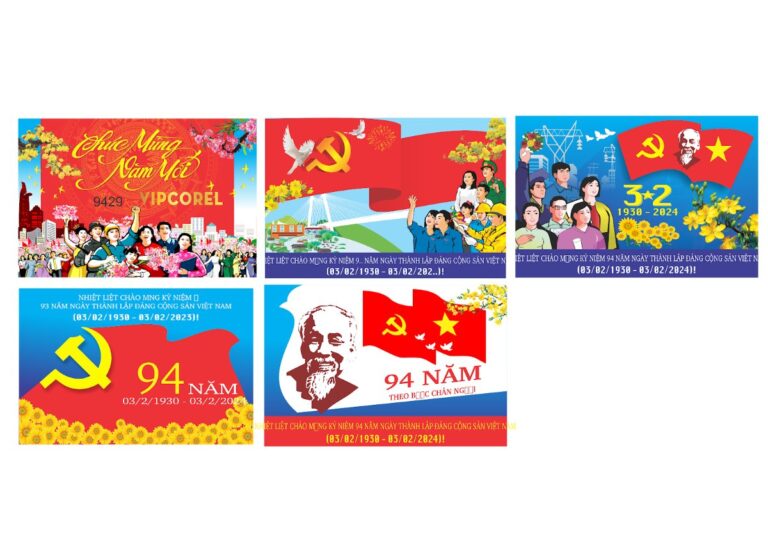 Vector Mừng Đảng Mừng Xuân 2024