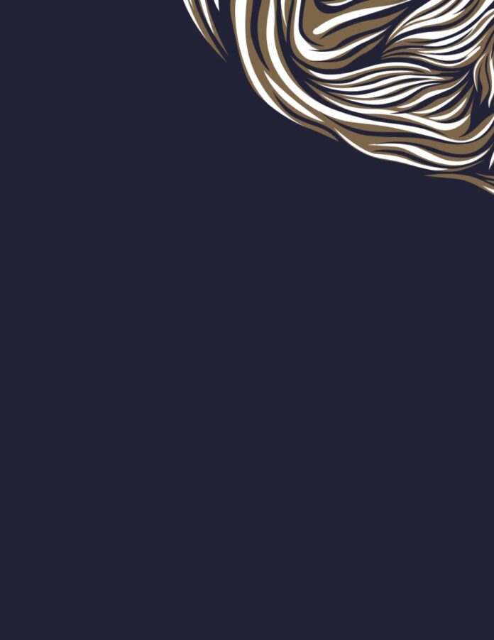 Vector nền đồ họa sóng vàng đen