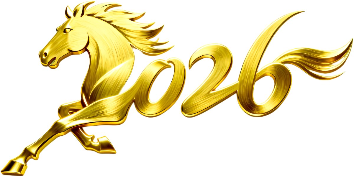 Vector Ngựa Vàng 2026