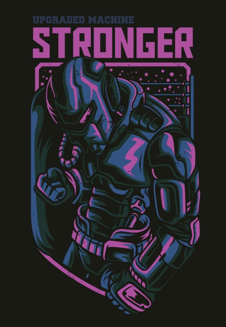 Vector người máy mạnh mẽ