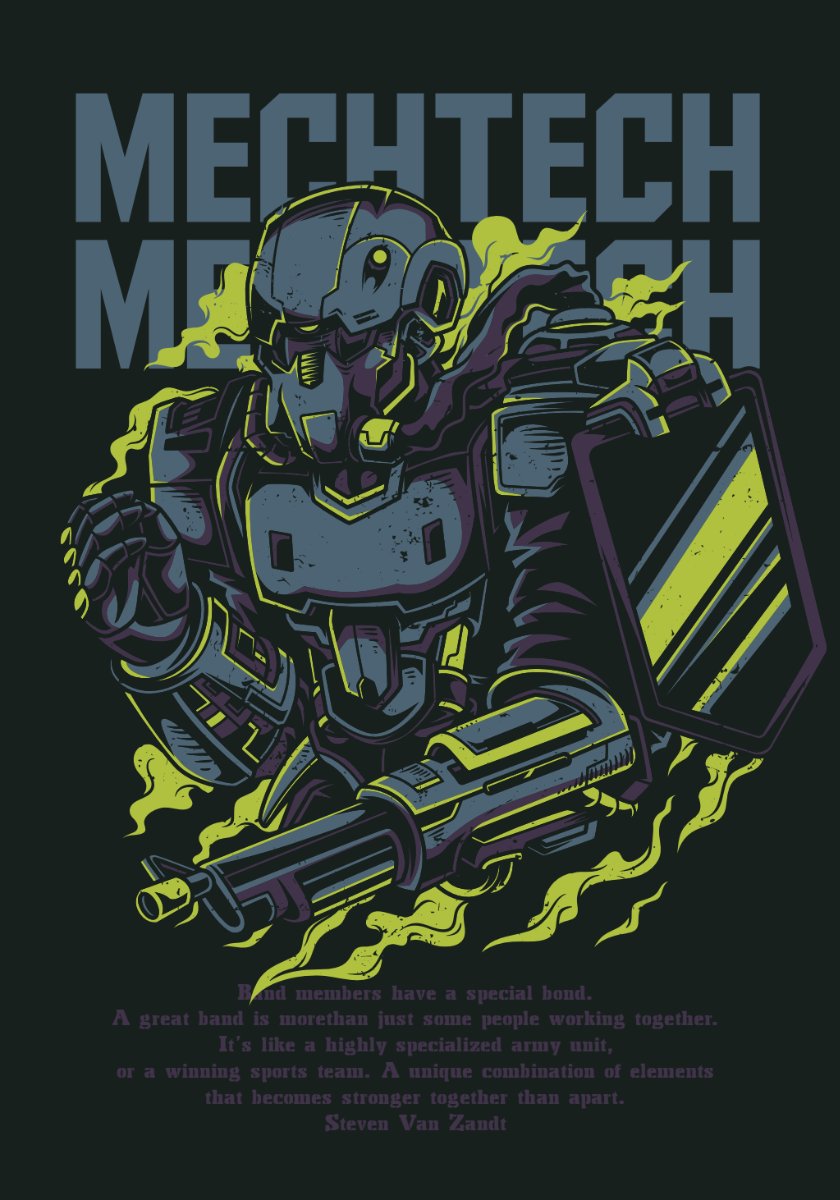 Vector Người Máy Zombie Mechtech