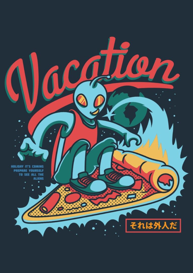 Vector người ngoài hành tinh vui nhộn