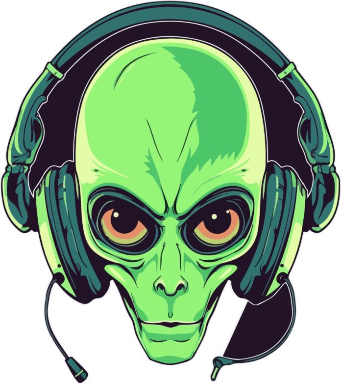 Vector người ngoài hành tinh DJ