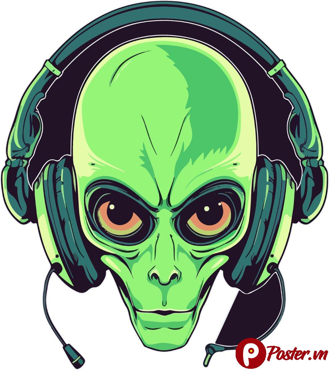 Vector người ngoài hành tinh DJ