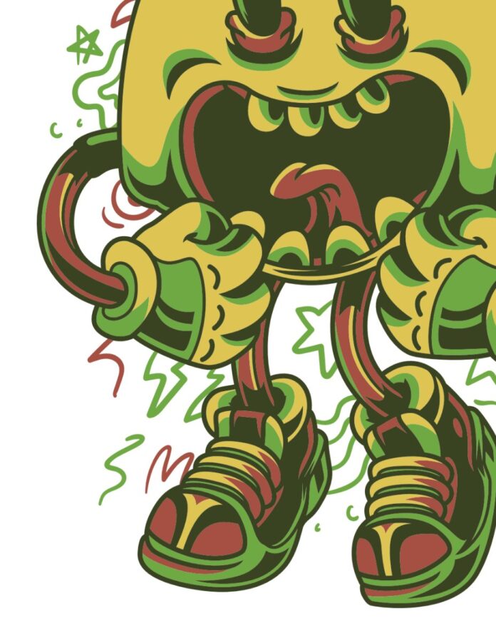 Vector nhân vật hoạt hình vui nhộn