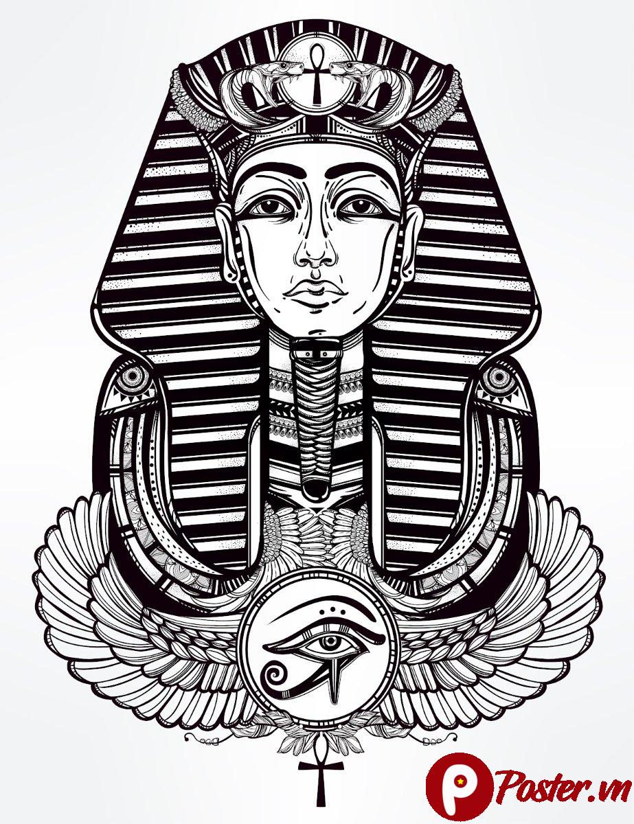 Vector Pharaoh Ai Cập Cổ Đại