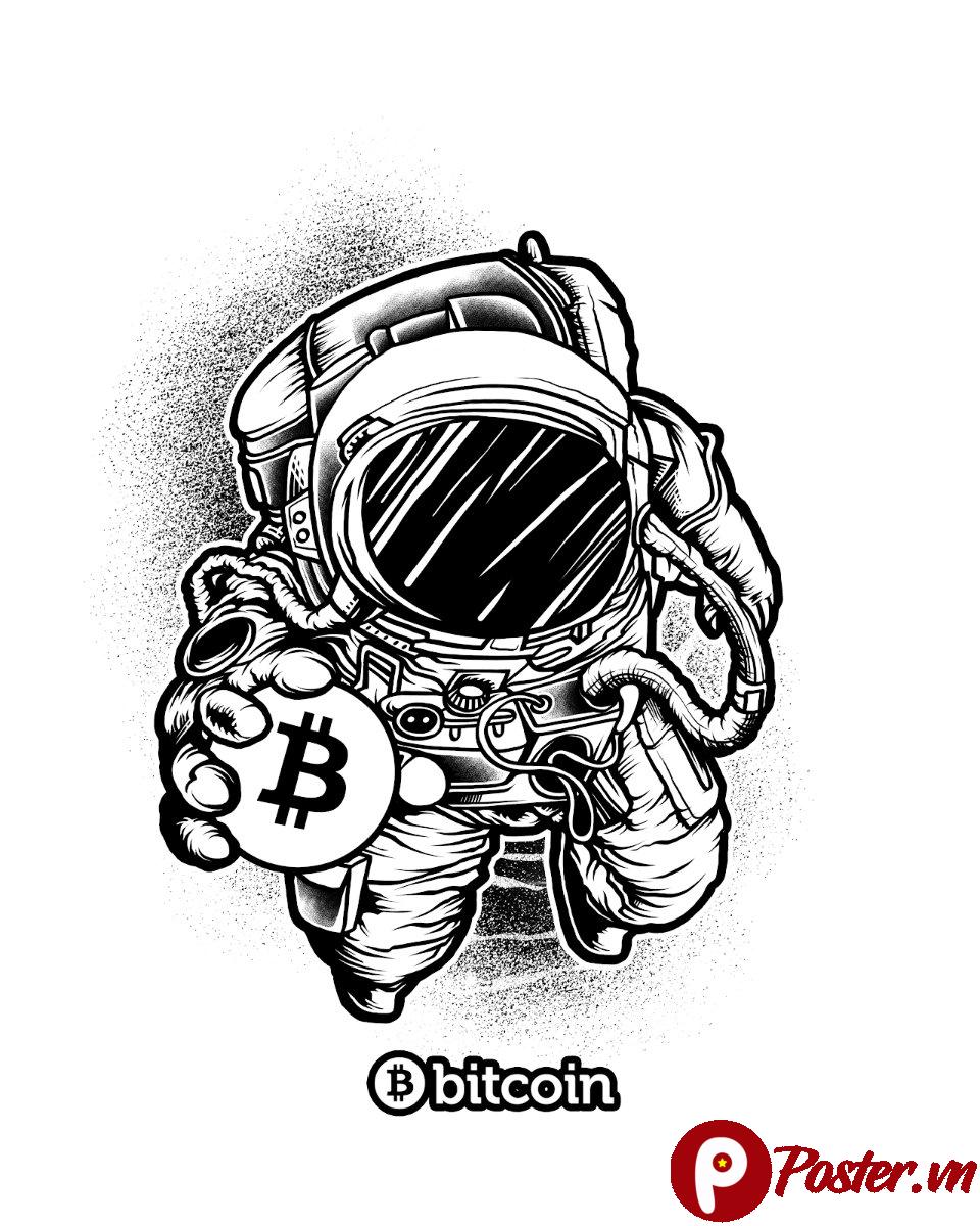 Vector phi hành gia Bitcoin