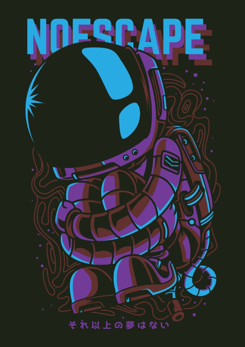 Vector phi hành gia neon