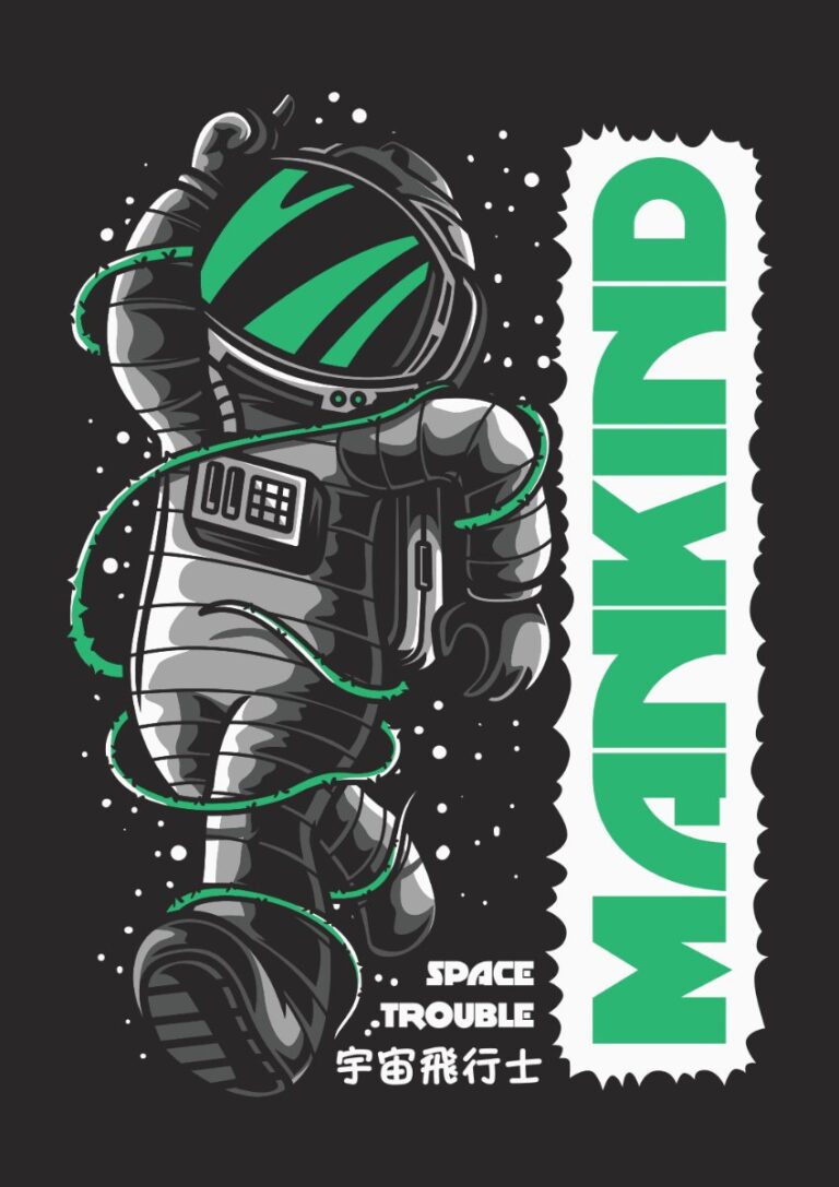 Vector phi hành gia zombie