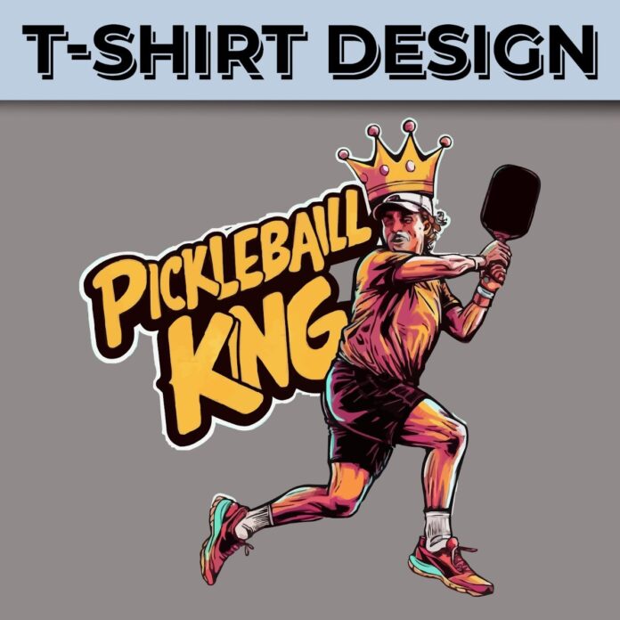 Thiết kế áo thun Pickleball King