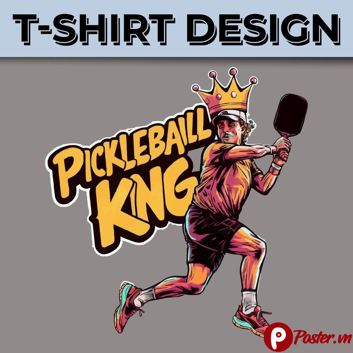 Thiết kế áo thun Pickleball King