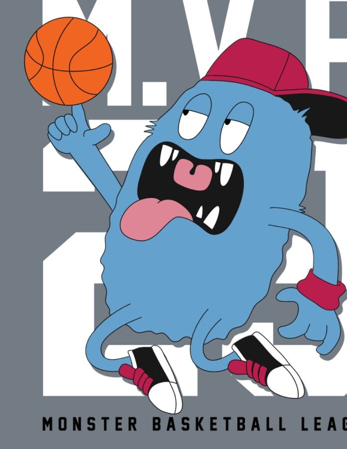 Vector quái vật bóng rổ MVP