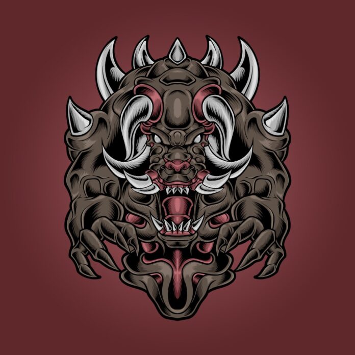 Vector Quái Vật Đồ Họa Kinh Dị