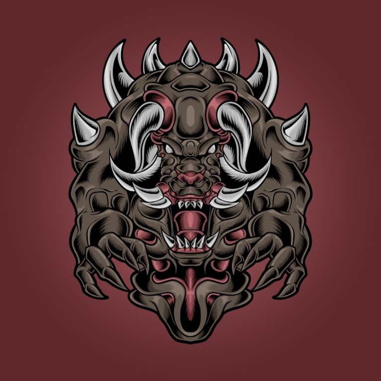 Vector Quái Vật Đồ Họa Kinh Dị