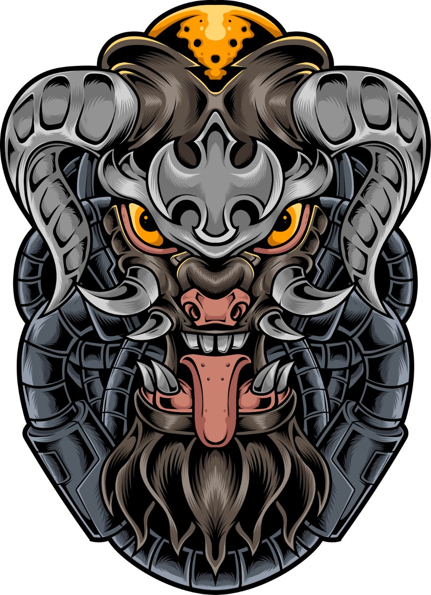 Vector quỷ đồ họa độc đáo