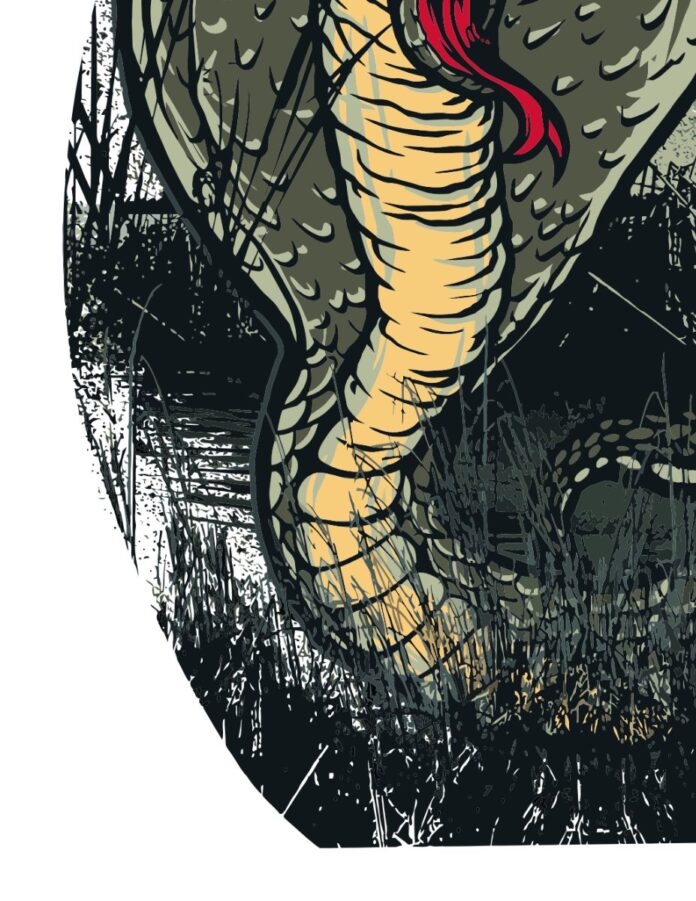 Vector rắn hổ mang độc đáo