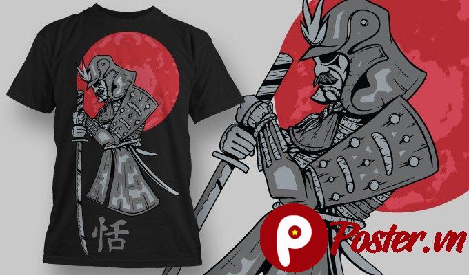 Vector Samurai Đồ Họa Áo Thun
