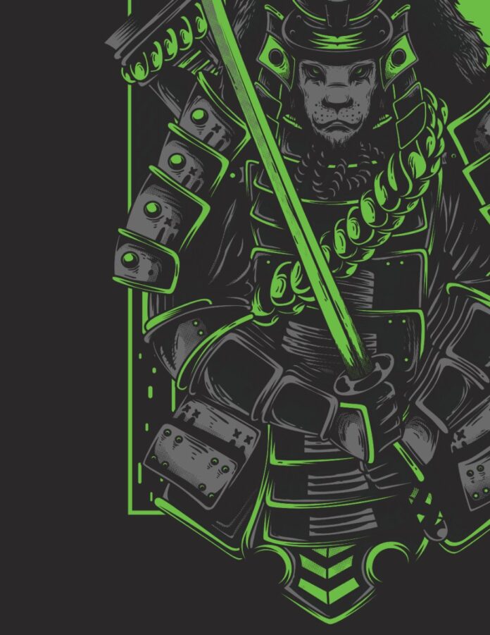 Vector Samurai Sư Tử EPS