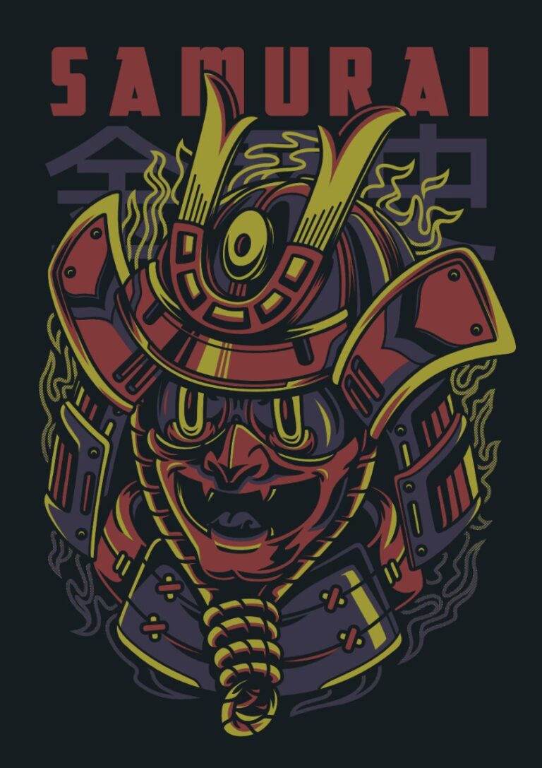 Vector Samurai Zombie Đồ Họa AI