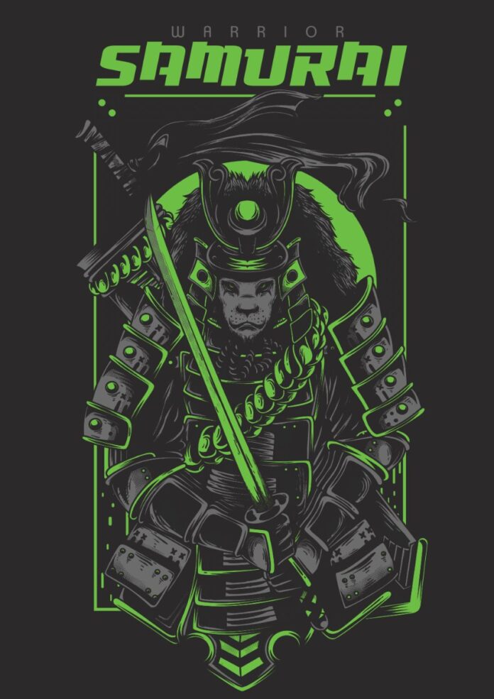 Vector Samurai Zombie độc đáo