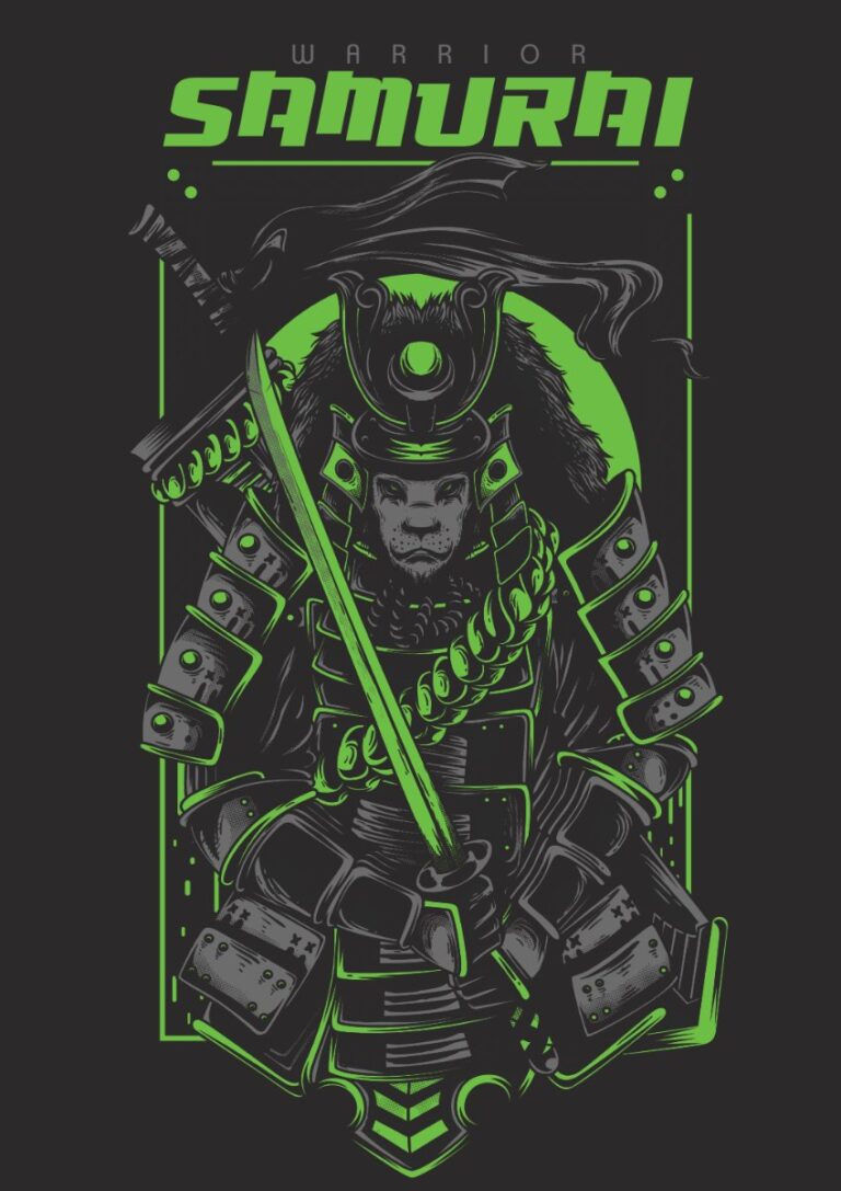 Vector Samurai Zombie độc đáo