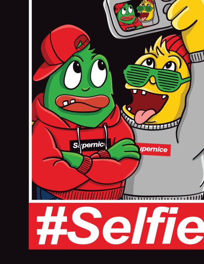 Vector Selfie Ếch Vui Nhộn