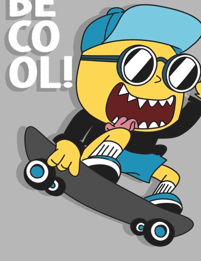 Vector Skateboard Cool Boy