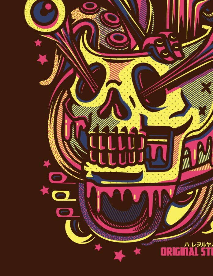 Vector Skull Đồ Họa Kinh Dị