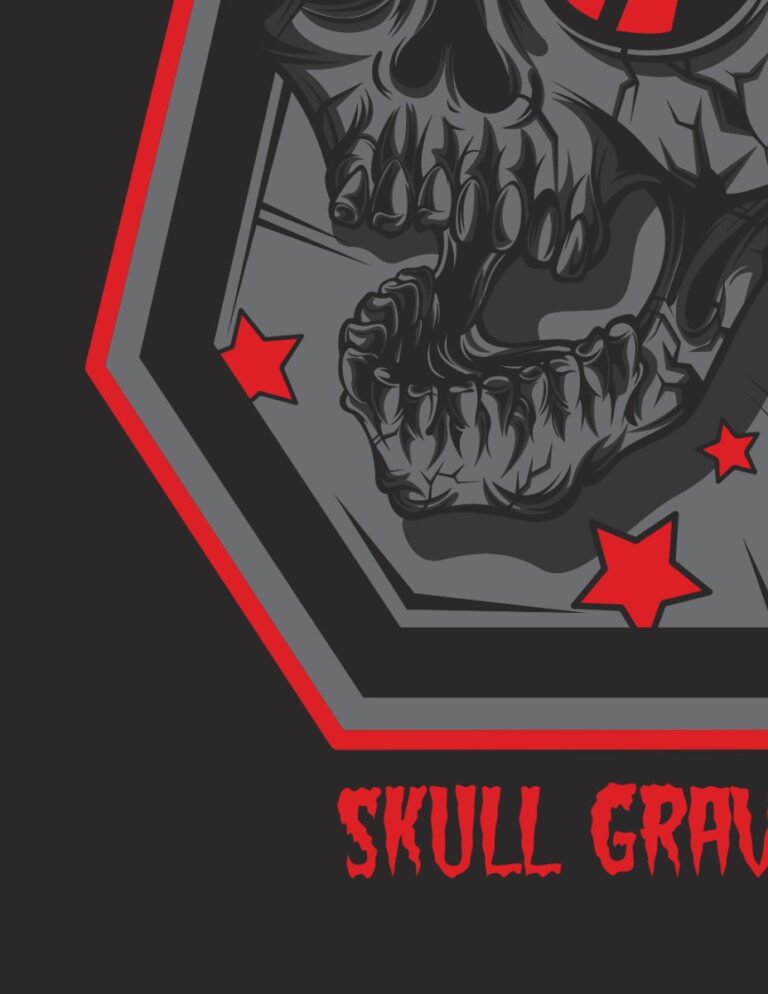 Vector Skull Grave Đồ Họa Kinh Dị