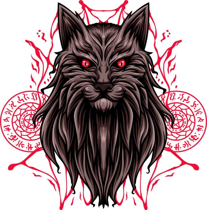 Vector sói đỏ ma mị