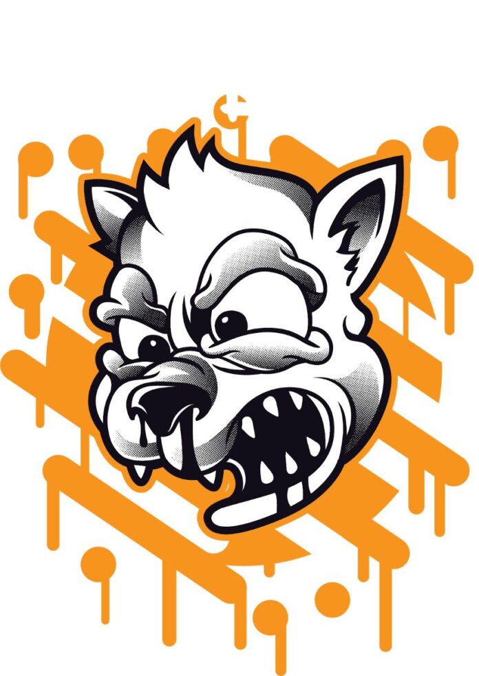 Vector sói graffiti So Dope