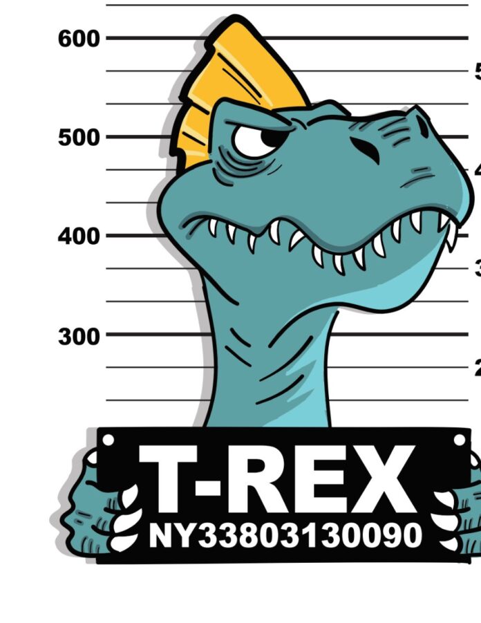 Vector T-Rex Mugshot