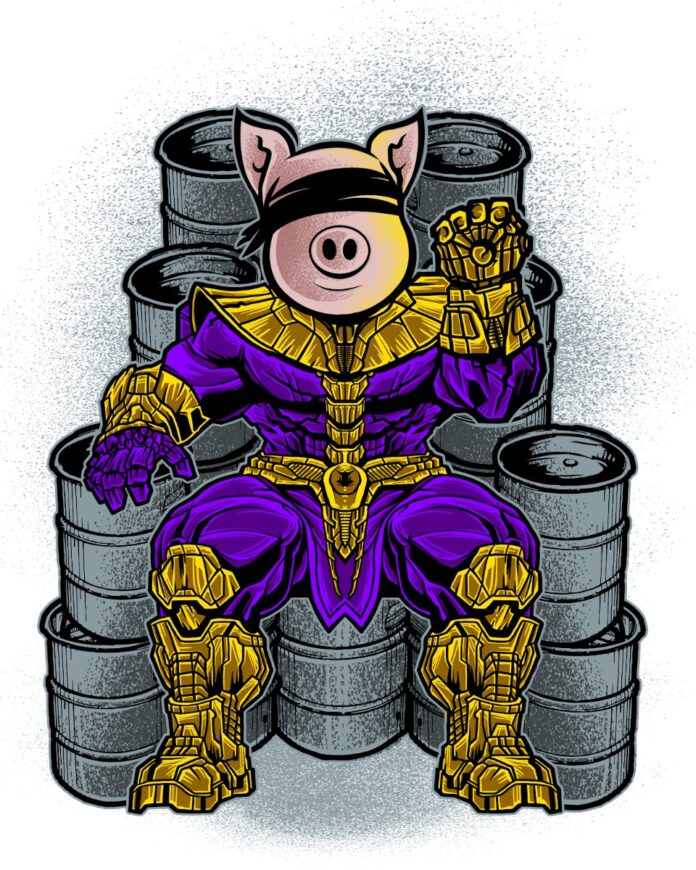 Thanos Heo Tím Bịt Mắt