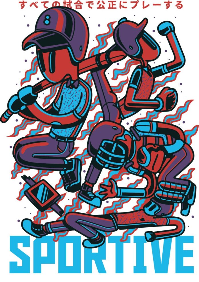 Vector thể thao baseball độc đáo