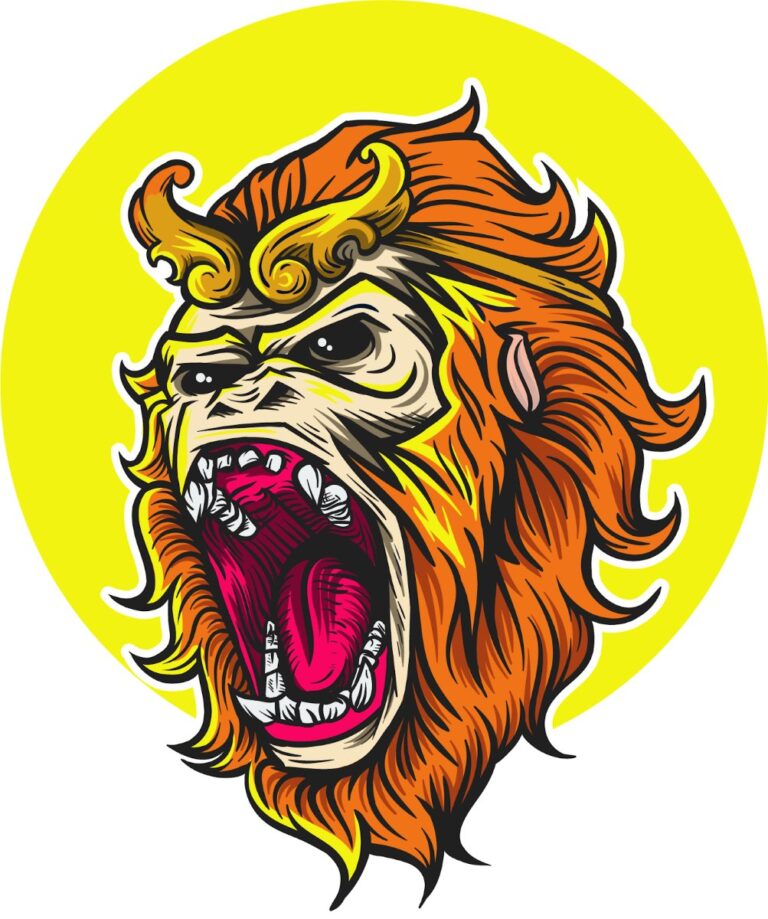 Vector Tôn Ngộ Không gầm