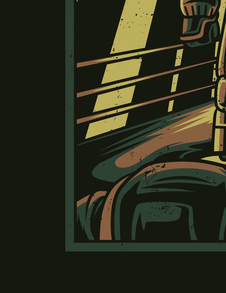 Vector võ sĩ đấu boxing cổ điển