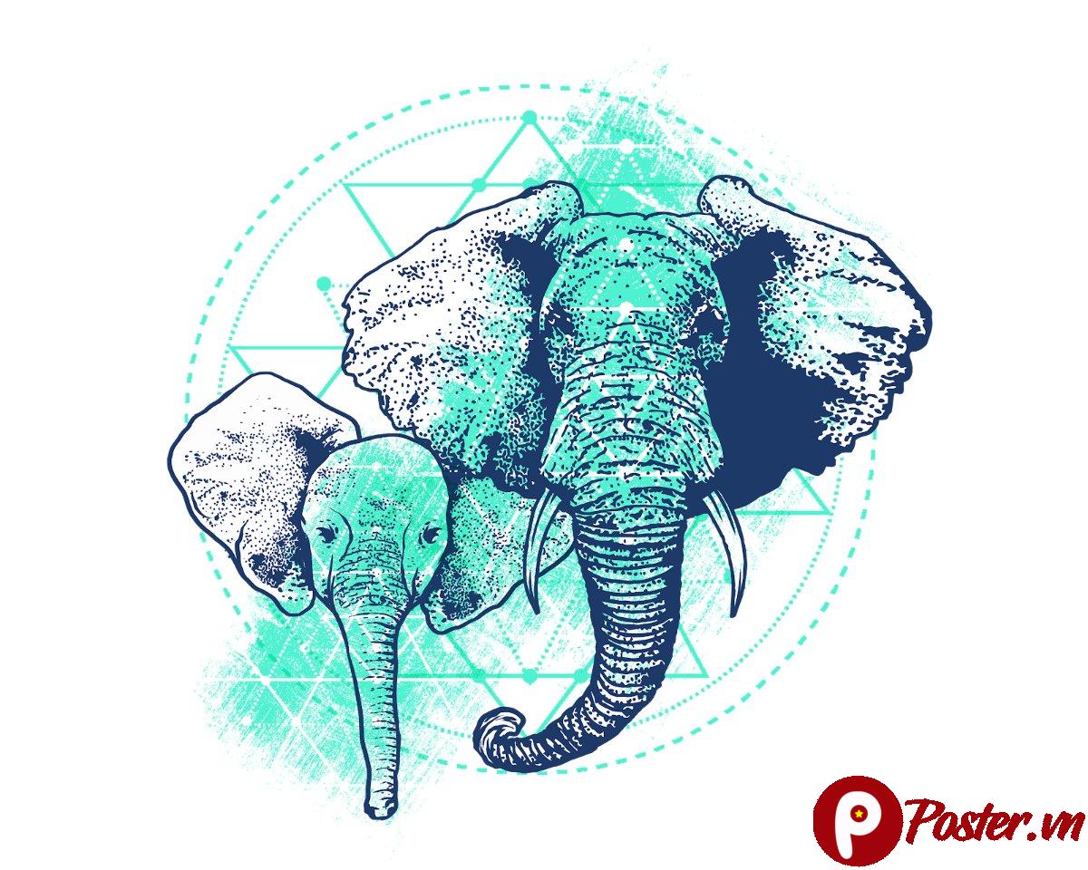 Vector Voi Nghệ Thuật Độc Đáo