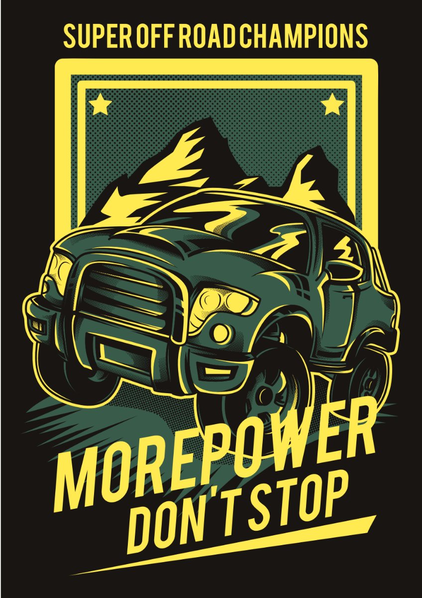 Vector xe off-road mạnh mẽ