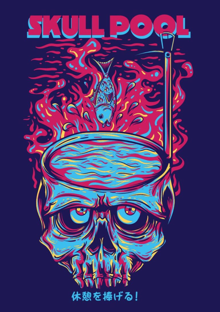 Vector ZOMBIE (221) hộp sọ hồ cá