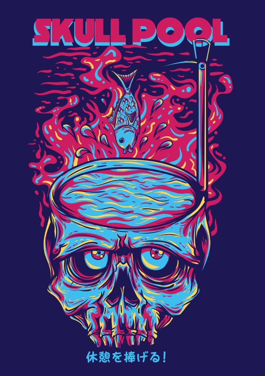 Vector ZOMBIE (221) hộp sọ hồ cá