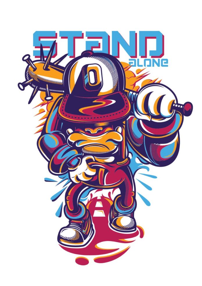 Vector ZOMBIE (242) phong cách đường phố