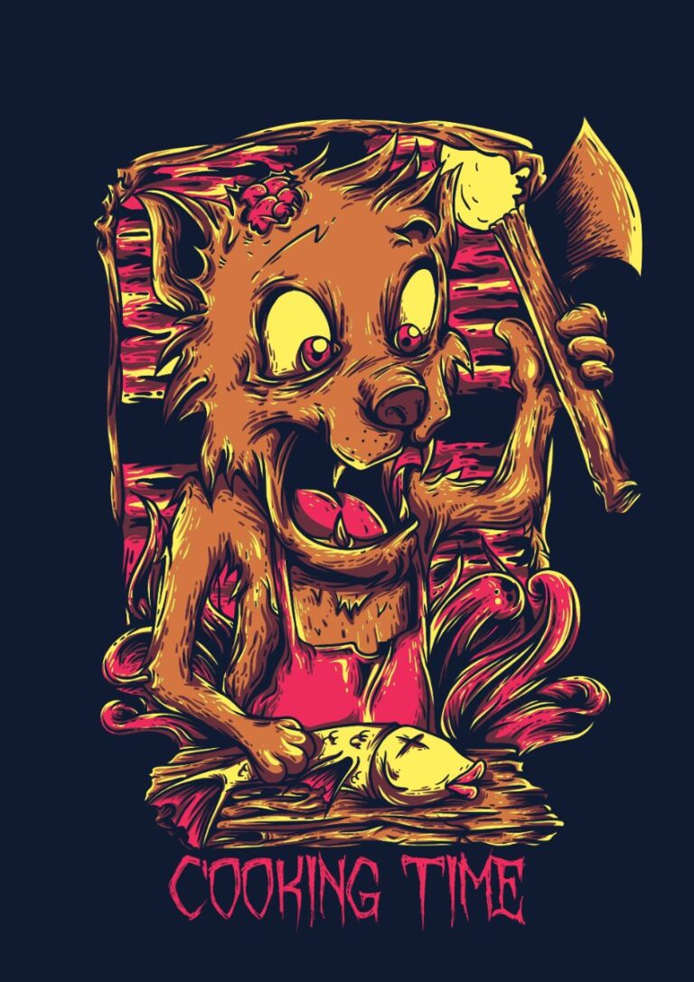 Vector Zombie Đầu Bếp