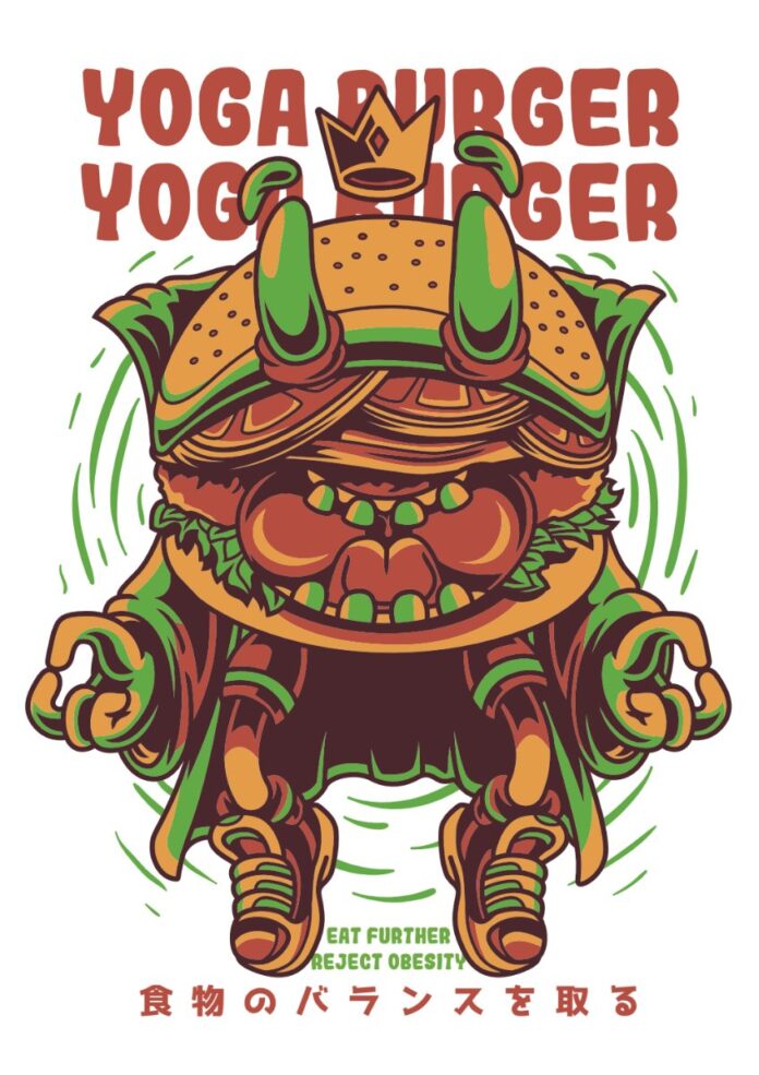 Vector Zombie Burger