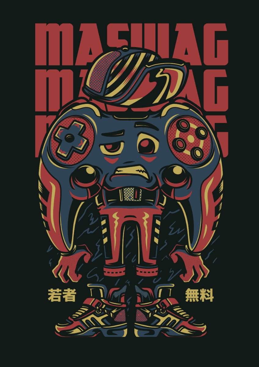 Vector Zombie Controller Gaming